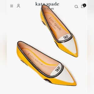 NIB Kate Spade Gogo Taxi Flats - size 7.5 🚕🥿🗽🚖🥿🚕